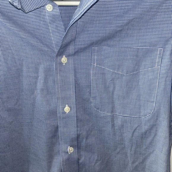 Lauren Ralph Lauren Men’s Blue and White Chequered Dress Shirt - Picture 2 of 5